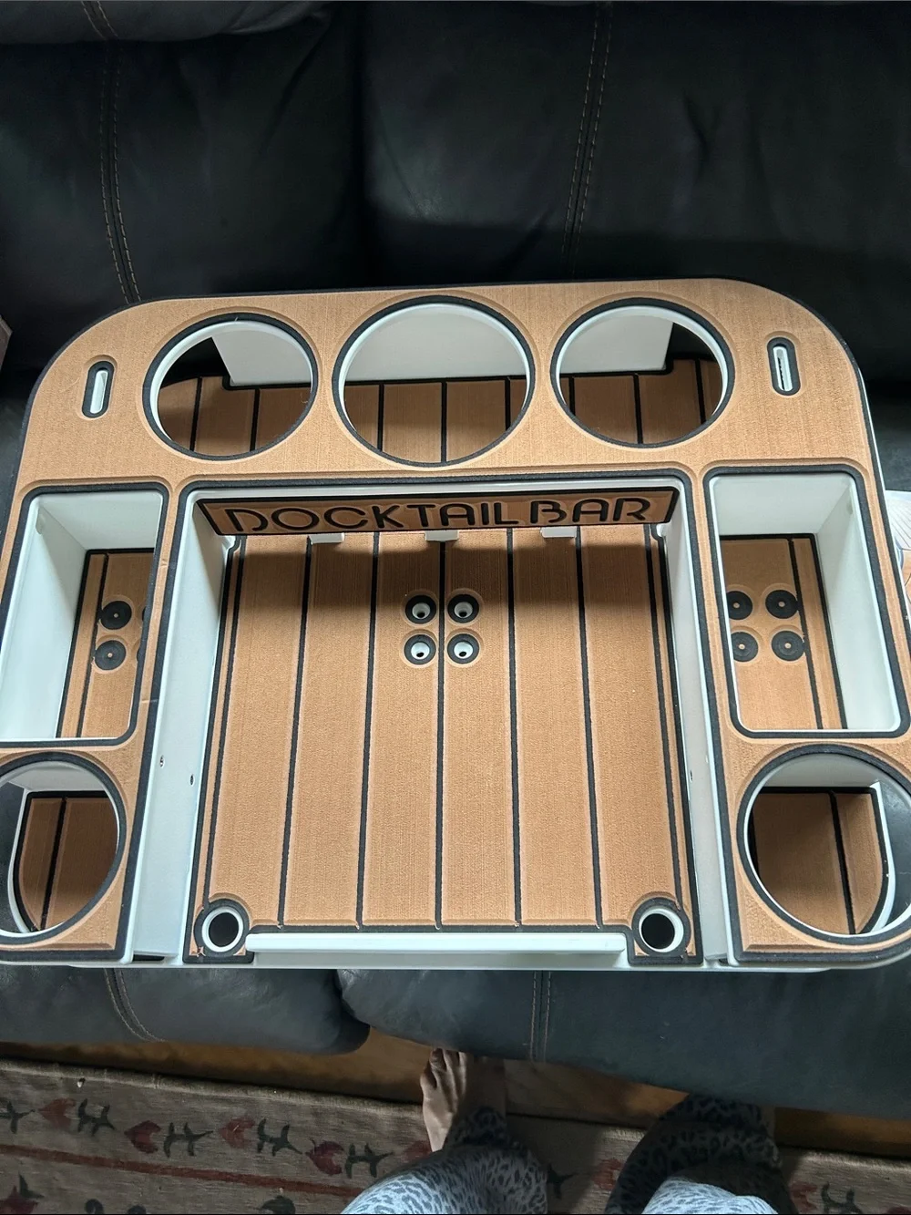 White Marine Drink & Snack Caddy